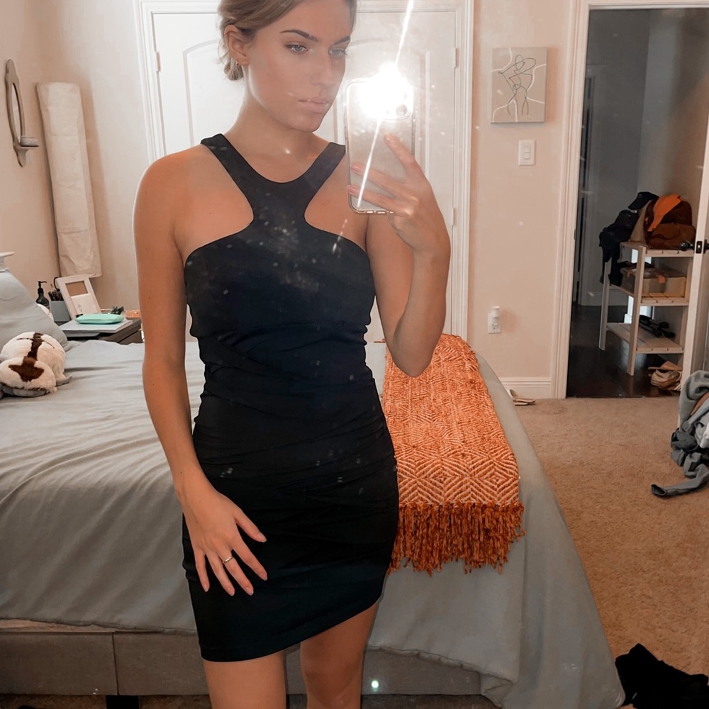 Black Scrunch Dress